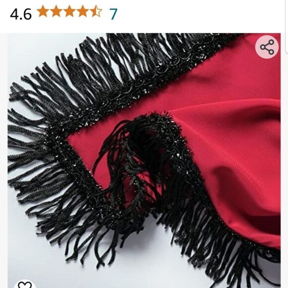 Arkfell Long Skirt for Women Double-Layer Lace Tassels Renaissance Victorian - Picture 8 of 10